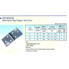 Steel Back Flap Hinges, Self Color